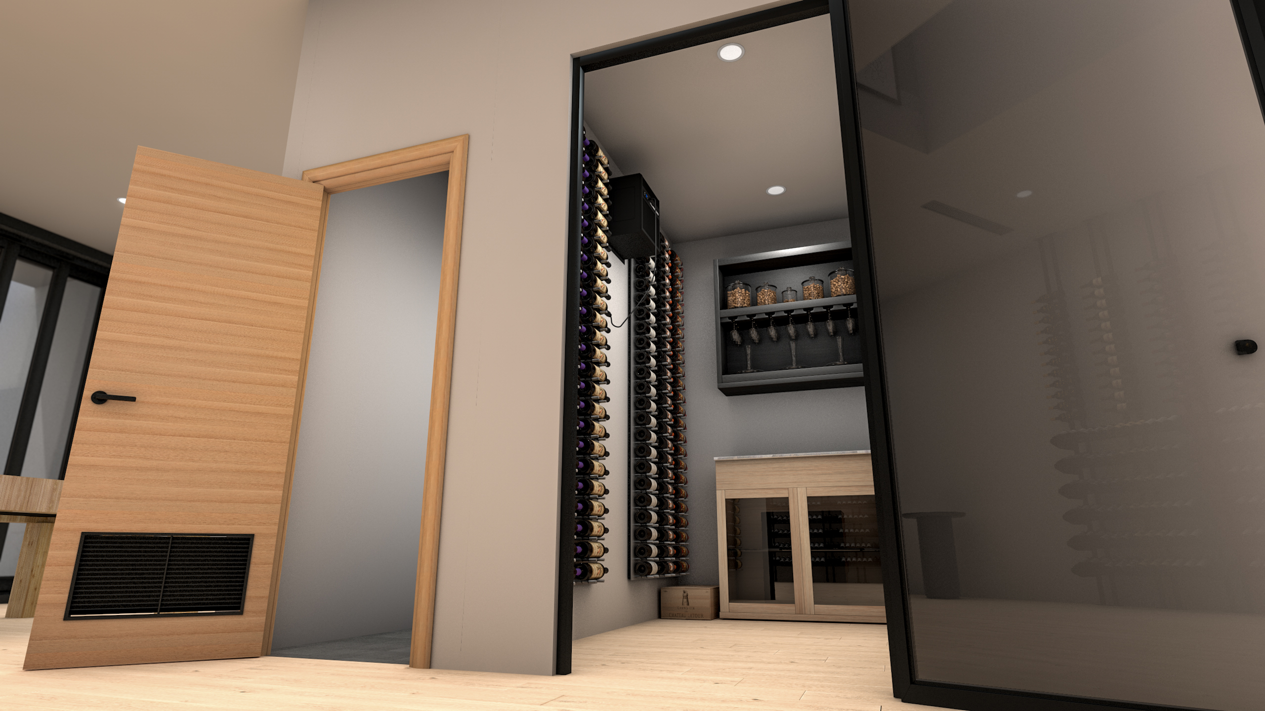 Ventilation in wine cellar: Conditioned space